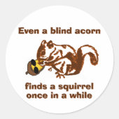 Blind vierkant ronde sticker (Voorkant)