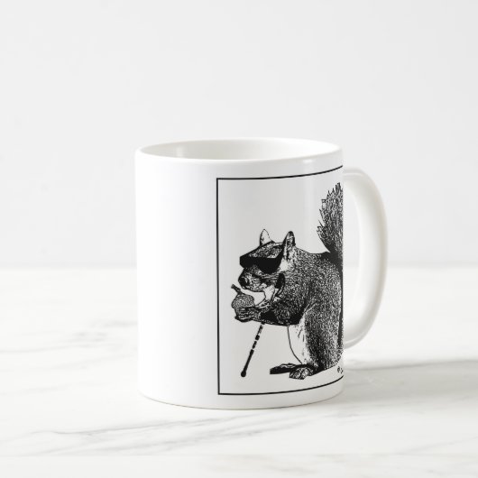 Blind vierkant vindt een Nut-Mok Koffiemok (Voorkant rechts)