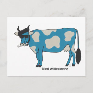 Blind Willie Bovine Postcard Briefkaart