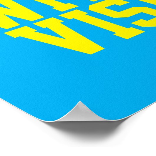 Blind With A Vision Blue Poster (Hoek)