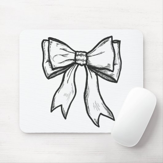 Blindbogen zwarte en witte tekening muismat (Met muis)