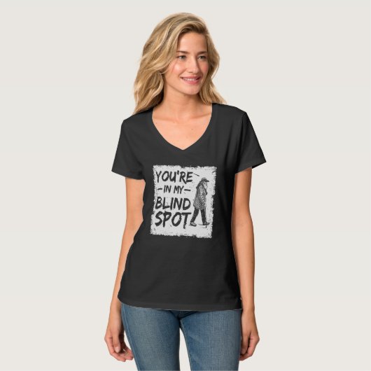 Blinde blindheid Bewustmaking visueel gehandicapte T-shirt (Voorkant volledig)