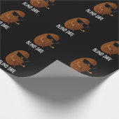 Blinde datum Funny Fruit Pun Dark BG Cadeaupapier (Hoek)