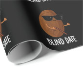 Blinde datum Funny Fruit Pun Dark BG Cadeaupapier (Rol Hoek)
