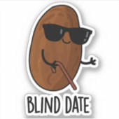 Blinde datum Funny Fruit Pun Sticker (Voorkant)