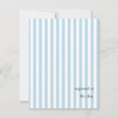 Blinde eend in blauw kaart (Achterkant)