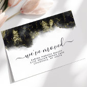 Blinde en gouden Waterverf Verplaatsende Aankondig Aankondigingskaart