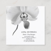 Blinde en witte bloemkool vierkante visitekaartje (Voorkant)