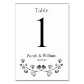 Blinde en Witte Eucalyptus Crest Weddenschap Kaart (Voorkant)