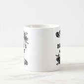 Blinde en Witte Moderne Floral Accent Bride tante Koffiemok (Center)