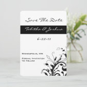 Blinde en witte sinaasappelwijn | Aangepast Save The Date (Staand voorkant)