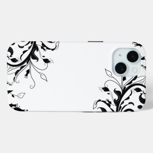 Blinde en witte vispellijnen | iPhone Case (Achterkant (horizontaal))