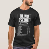 Blinde Escort Nutrition Facts T-shirt (Voorkant)