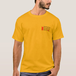 Blinde Hond die de T-shirt van de Persoon van het