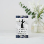 Blinde Justitie | Marmer | Wet Afsprakenkaartje (Staand voorkant)