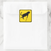 Blinde Katers Oversteekplaats ! Vierkante Sticker (Tas)