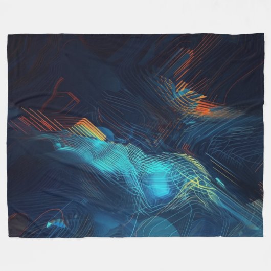 Blinde kunstdeken fleece deken (Voorkant (Horizontaal))