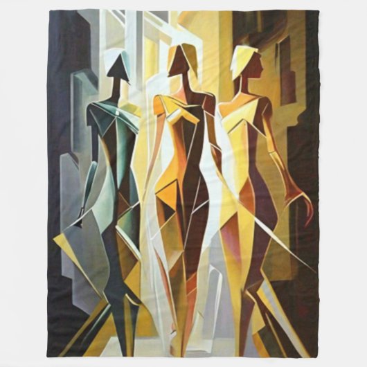 Blinde kunstdeken fleece deken (Voorkant)