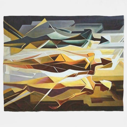 Blinde kunstdeken fleece deken (Voorkant (Horizontaal))