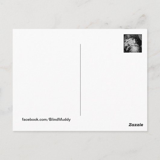 Blinde moddervlechten #1 briefkaart (Achterkant)