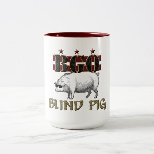 Blinde Mok van 2-tonnekoffie (15 oz) (Center)