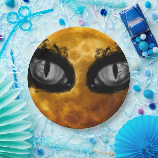 Blinde ogen papieren bordje (Feest)