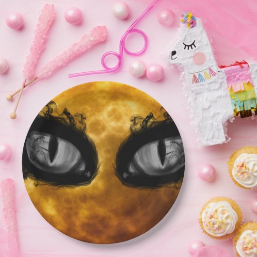 Blinde ogen papieren bordje (Feest)