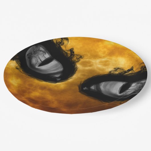 Blinde ogen papieren bordje (Gekanteld)