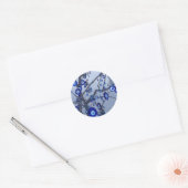 Blinde oogboom, blauwe nazar-amulet accessoires ronde sticker (Envelop)