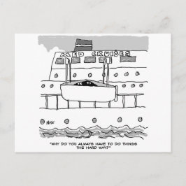 Blinde passagiers op een cruiseschip ansichtkaart briefkaart
