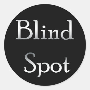 Blinde pot ronde sticker