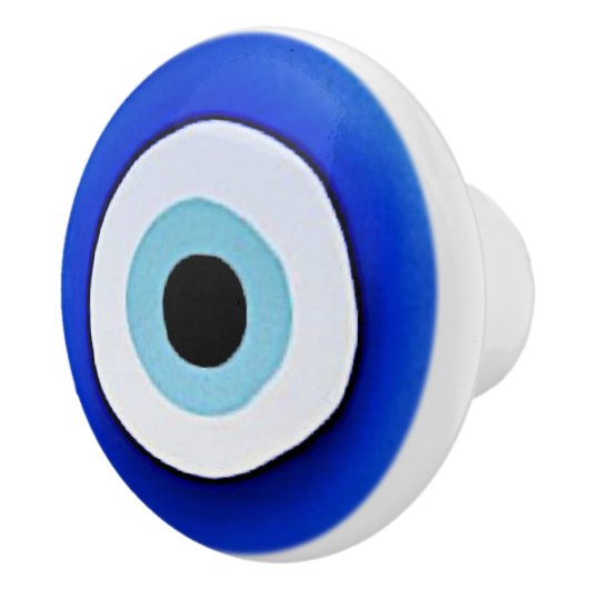 Blinde ronde, ronde, keramische, witte rok/knop keramische knop (Rechts)