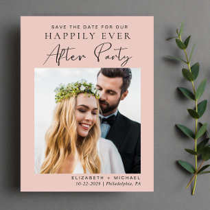 Blinde roze gootsteen na het huwelijk sparen de da aankondigingskaart