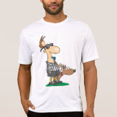 Blinde scheidsrechter blaast een fluitje Mannen ac T-shirt (Voorkant)