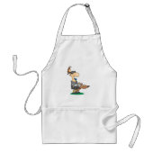 Blinde scheidsrechter blaast een fluitje standaard schort (Voorkant)