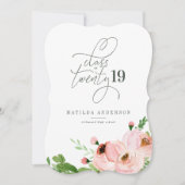 Blinde waterverf afstuderen bekendmaking feestdagenkaart (Voorkant)