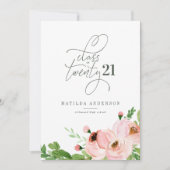 Blinde waterverf afstuderen bekendmaking feestdagenkaart (Voorkant)