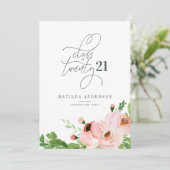 Blinde waterverf afstuderen bekendmaking feestdagenkaart (Staand voorkant)