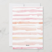 Blinde waterverf afstuderen bekendmaking feestdagenkaart (Achterkant)