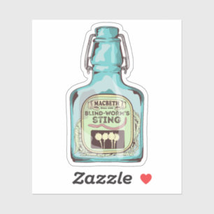 Blinde wormen steken Shakespeare Macbeth Sticker