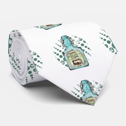 Blinde wormen steken Shakespeare Macbeth Stropdas (Opgerold)