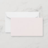 Blindebruik van het Ivory Floral Wedding Goed Notitiekaartje (Achterkant)