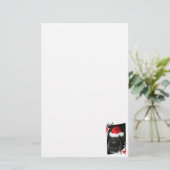 Blindehondenneus met kerstfoto briefpapier (Staand voorkant)
