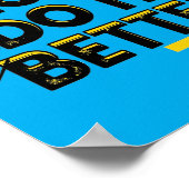 Blinden Doen Het Better - Blauw Poster (Hoek)