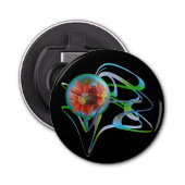 Blinden in de middenflesopening button flesopener (Voorkant)