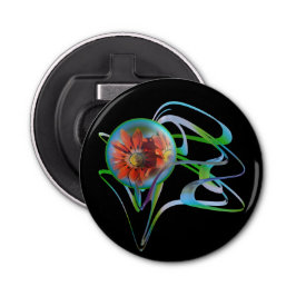 Blinden in de middenflesopening button flesopener