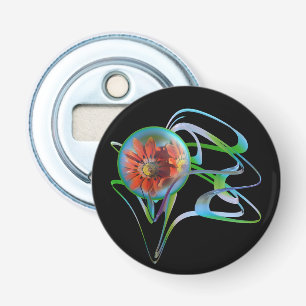 Blinden in de middenflesopening button flesopener