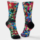 Blinden lopen door de bloemen. sokken (Gebogen)