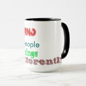 Blinden mensen zien mok (Voorkant rechts)