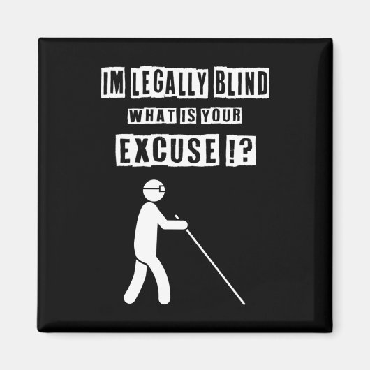 Blinden persoon cadeau 3 december 2022 Internati Magneet (Voorkant)